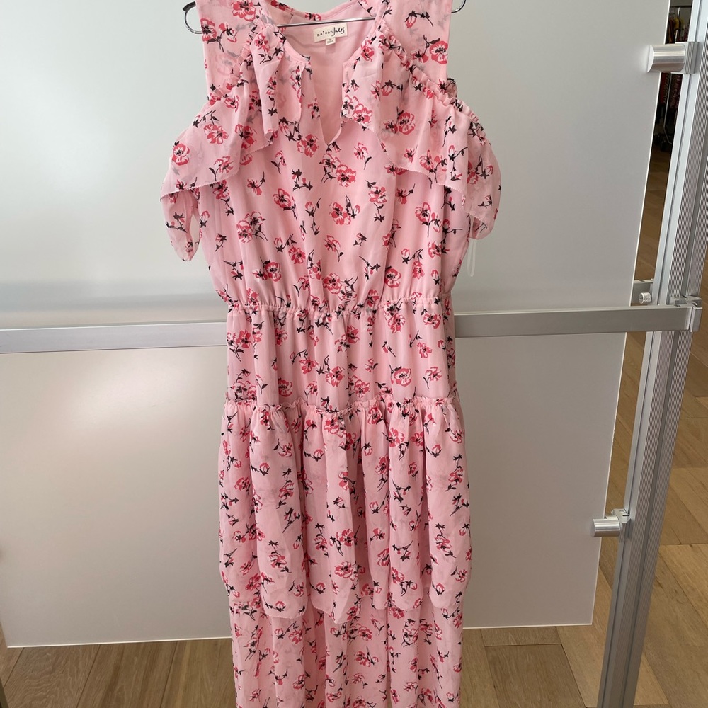 Maison Jules Pink Lace Floral Dress *NWT*